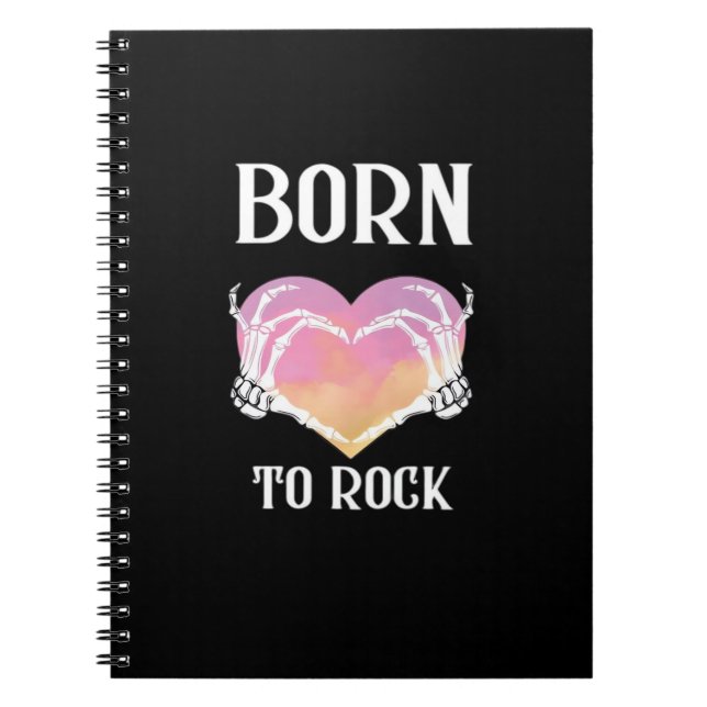 Carnet Squelette Mains Graphisme Coeur Pour Classique (Devant)