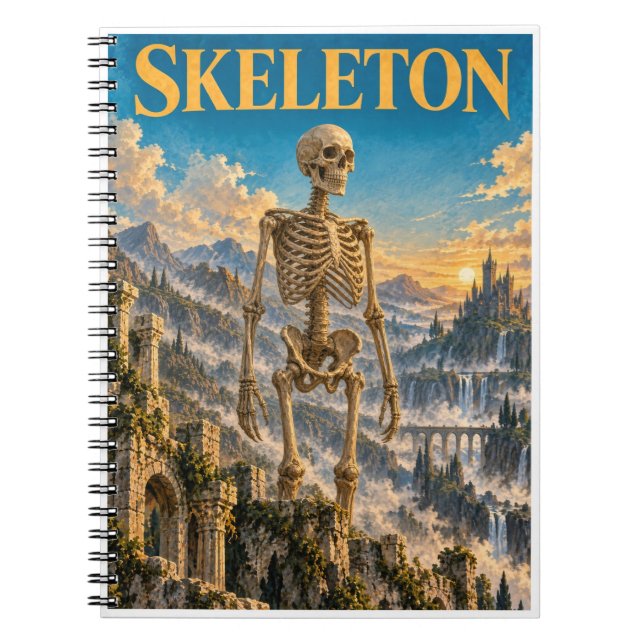Carnet Squelette, Monstre de Fantaisie Gothique (Devant)