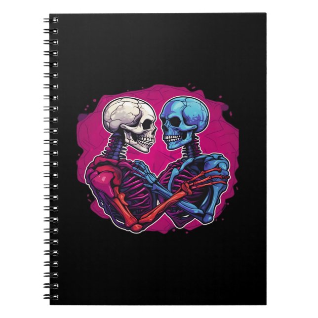 Carnet Squelette traditionnel américain tenant main tatou (Devant)
