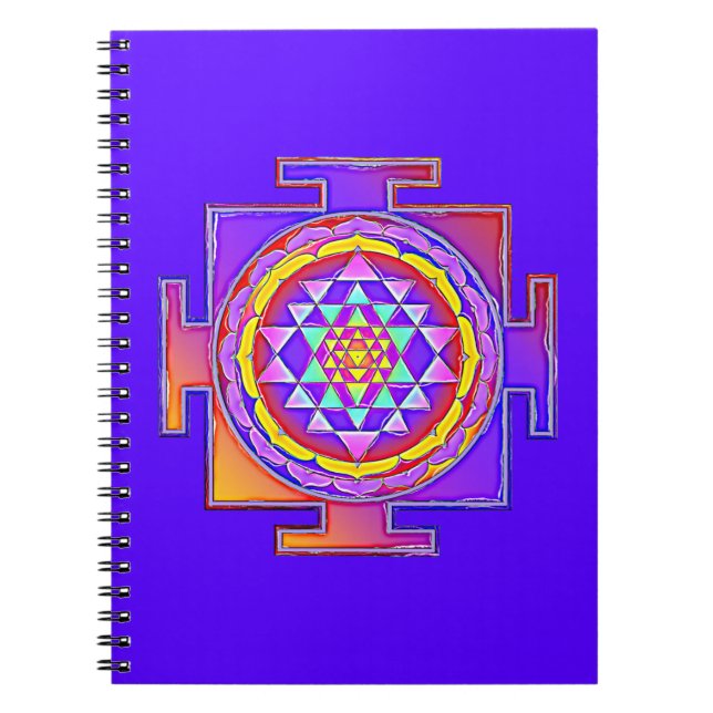 Carnet Sri Yantra - Conception du symbole de l'hindouisme (Devant)