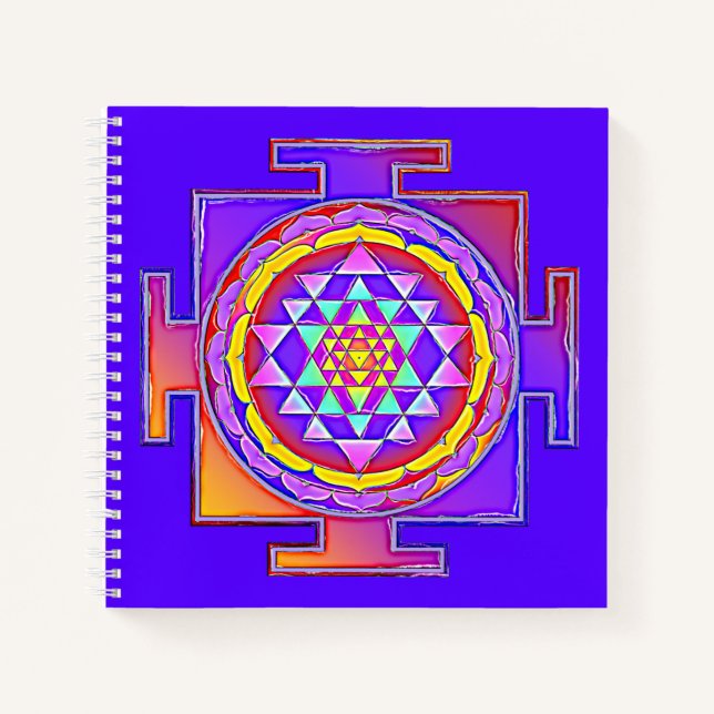 Carnet Sri Yantra - Conception du symbole de l'hindouisme (Devant)