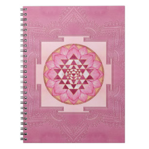 Carnet Sri Yantra  / Sri Chakra in lotus