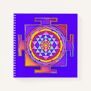 Carnet Sri Yantra - Symbole hindouiste Design 1