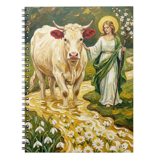 Carnet St. Brigid & The White Cow (Imbolc) (Devant)