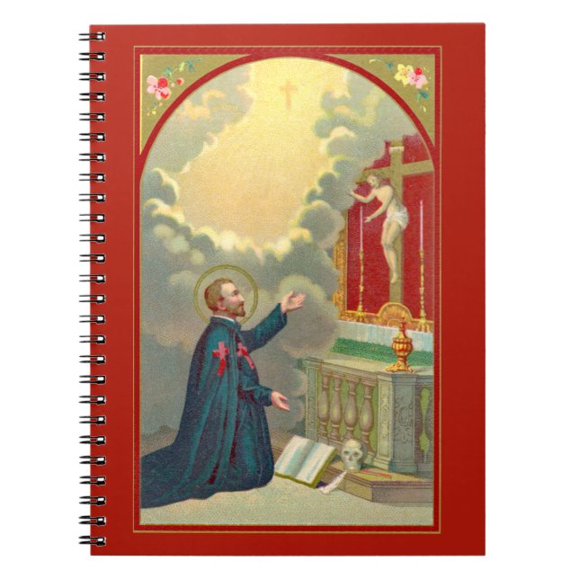 Carnet St. Camillus prier avant un crucifix (M 020) (Devant)