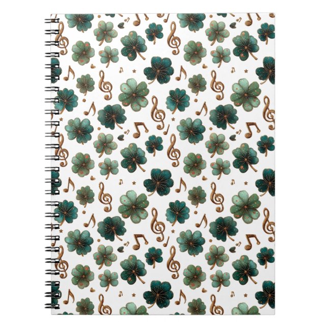 Carnet St. Patrick’s Day Musical Shamrock (Devant)