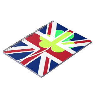 Carnet St. Patrick Shamrock Clover UK Drapeau Irlande