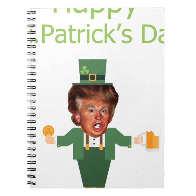 Carnet st patrick trump leprechaun (Devant)