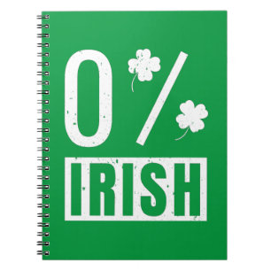 Carnet St Patrick's Day 0% Irish Four Leaf Clover