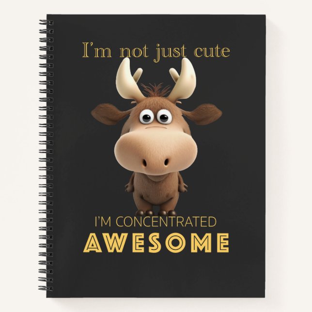 Carnet Stag Concentré Awesome mignon adorable Funny (Devant)