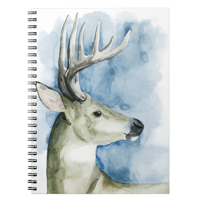 Carnet Stag errant - Aquarelle (Devant)