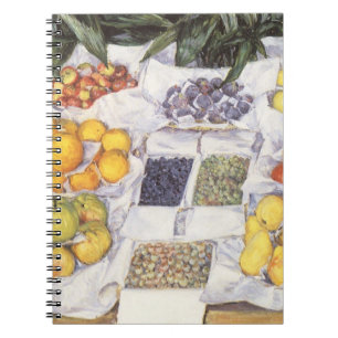 Carnet Stand de fruits de Gustave Caillebotte, Art Vintag