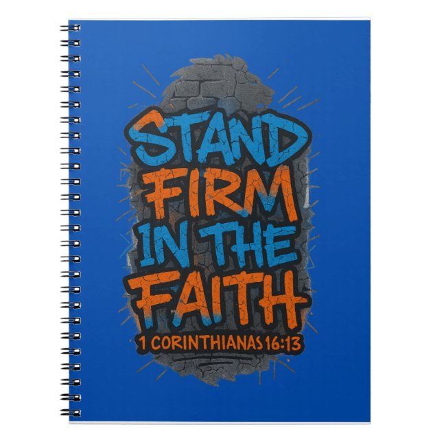 Carnet "Stand Firm" - 1 Corinthiens 16:13 (Devant)