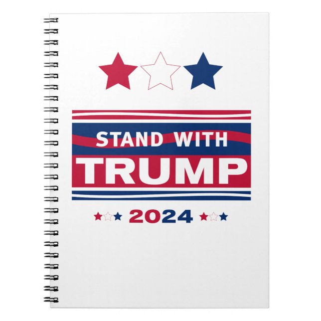 Carnet Stand with Trump~2024~MAGA (Devant)