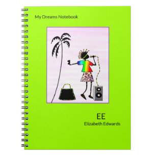 Carnet Star Girl, African Art, Music Star