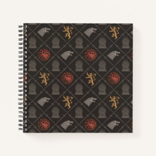 Carnet Stark, Lannister, Targaryen, Motif du Trône de fe