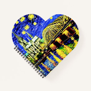 Carnet Starry Night Cologne Allemagne Cathédrale