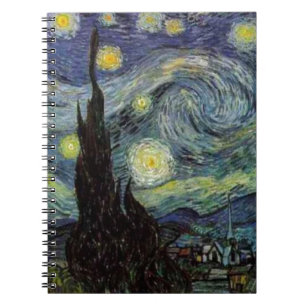 Carnet Starry Night Detail par van Gogh Note Book