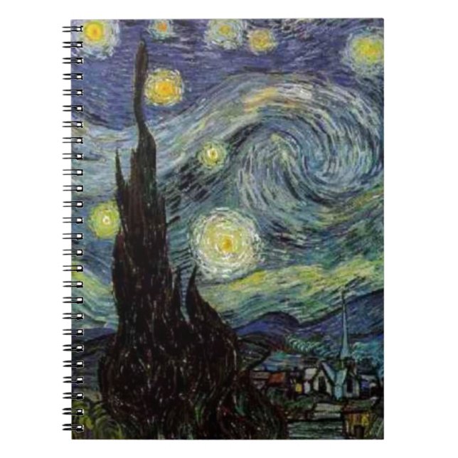Carnet Starry Night Detail par van Gogh Note Book (Devant)
