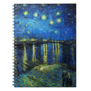 Carnet Starry Night Over the Rhone par Vincent Van Gogh