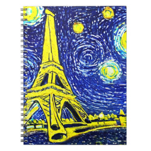 Carnet Starry Night Paris France