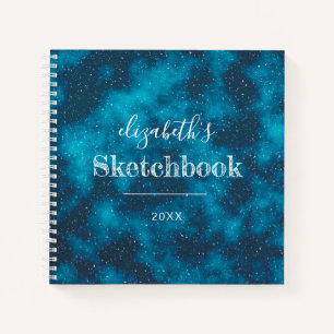 Carnet Starry Night Sky Personalized Artist's Sketchbook