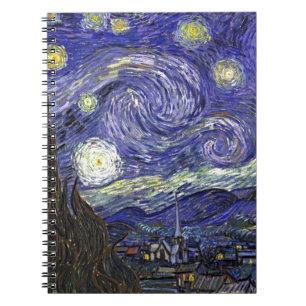 Carnet Starry Night, Vincent Van Gogh.