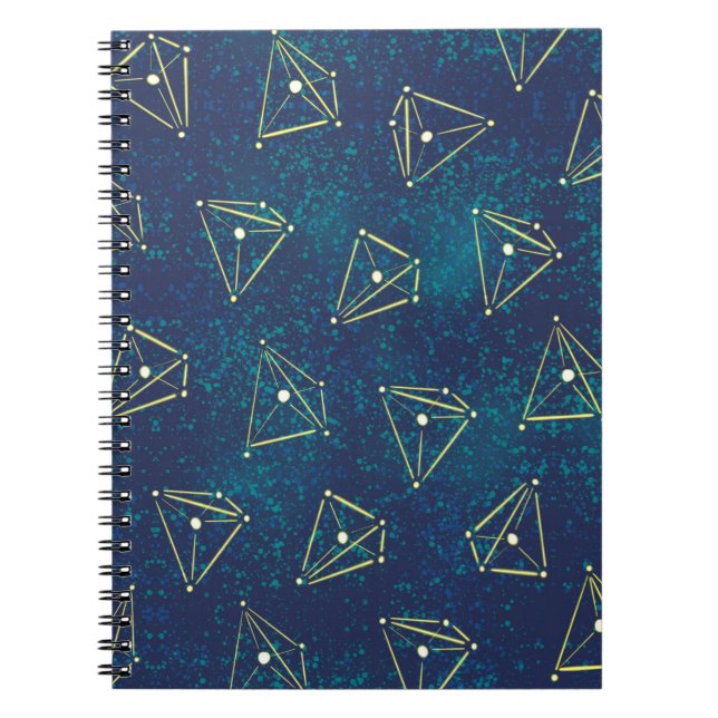 Carnet Starry Sky Space Chimie Constellations (Devant)