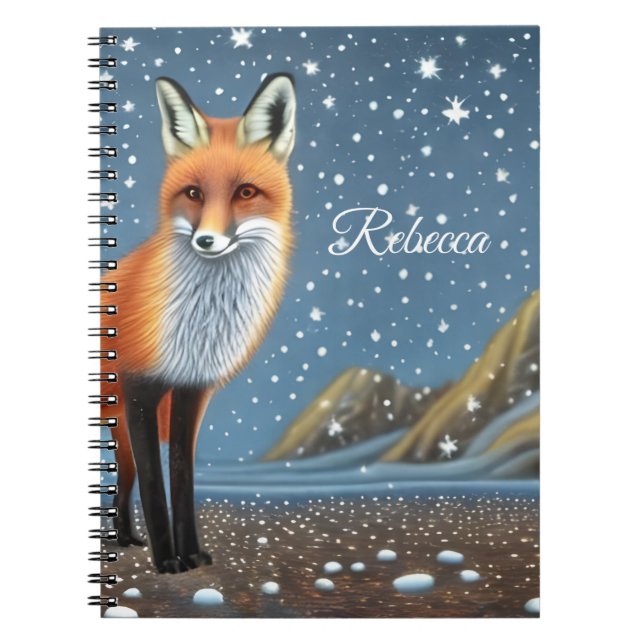 Carnet Starry Starry Night Storybook Fox (Devant)
