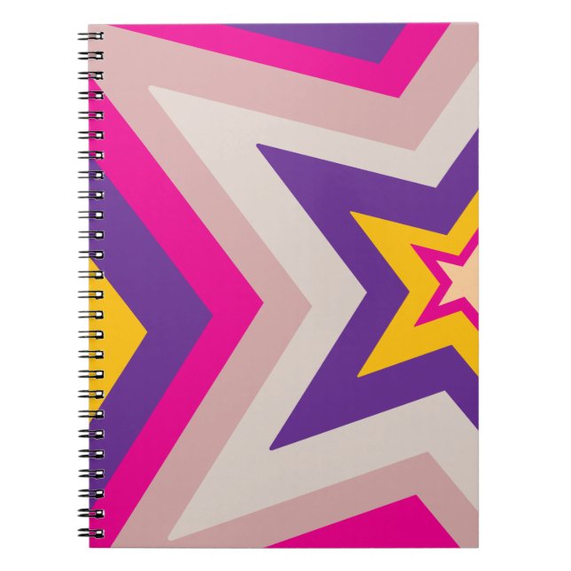 Carnet Stars in colourful formation Spiral Photo Notebook (Devant)