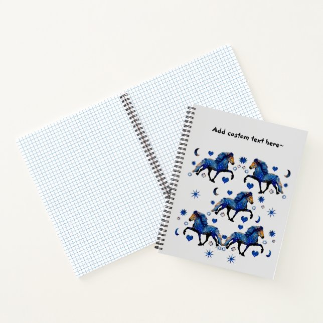 Carnet Stary Night Islandais Horse (Intérieur)