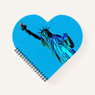 Carnet Statue bleue de Lady Liberty