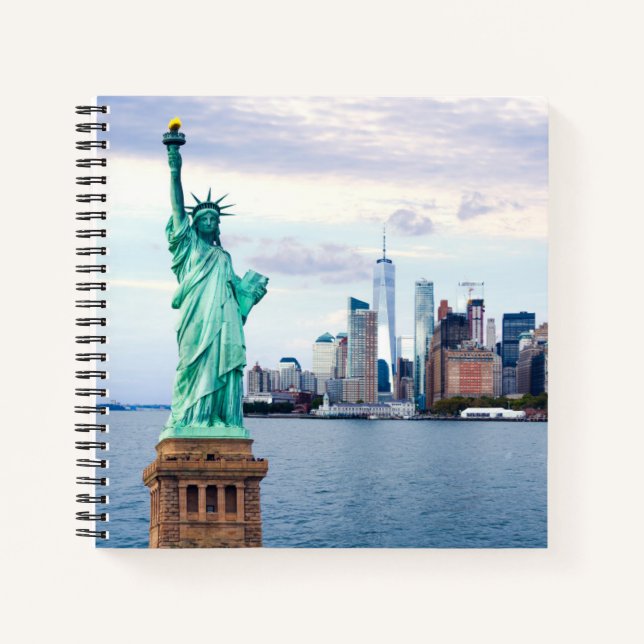 Carnet Statue de la Liberté avec le World Trade Center (Devant)