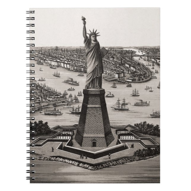 Carnet Statue de la liberté dans le port de New York (Devant)