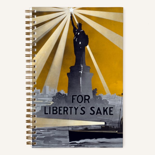 Carnet Statue de la Liberté Torch et de la Marine américa (Recto)