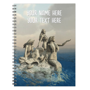 Carnet Statue de sirènes. Personnalisé