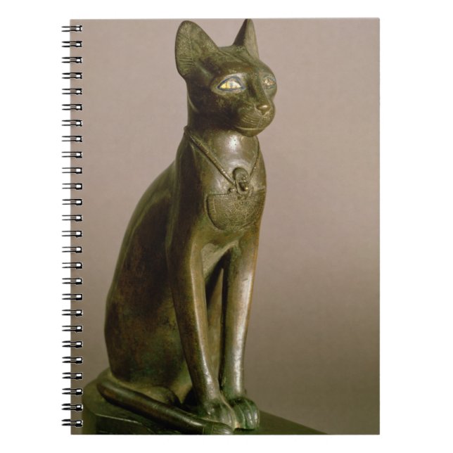 Carnet Statuette d'un chat représentant la déesse Bastet (Devant)