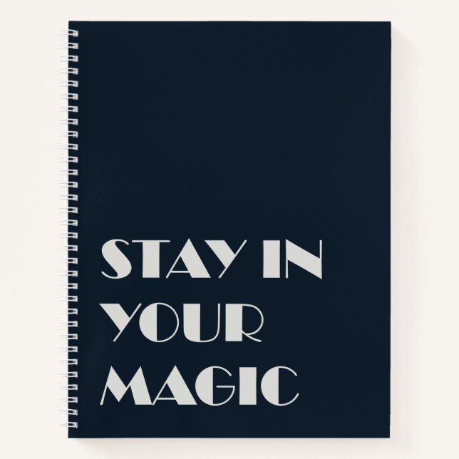 Carnet Stay In Your Magic Minimalist Notebook (Devant)