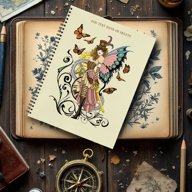Carnet Steampunk Fairy Yellow Horloge Entraîneurs (Créateur téléchargé)