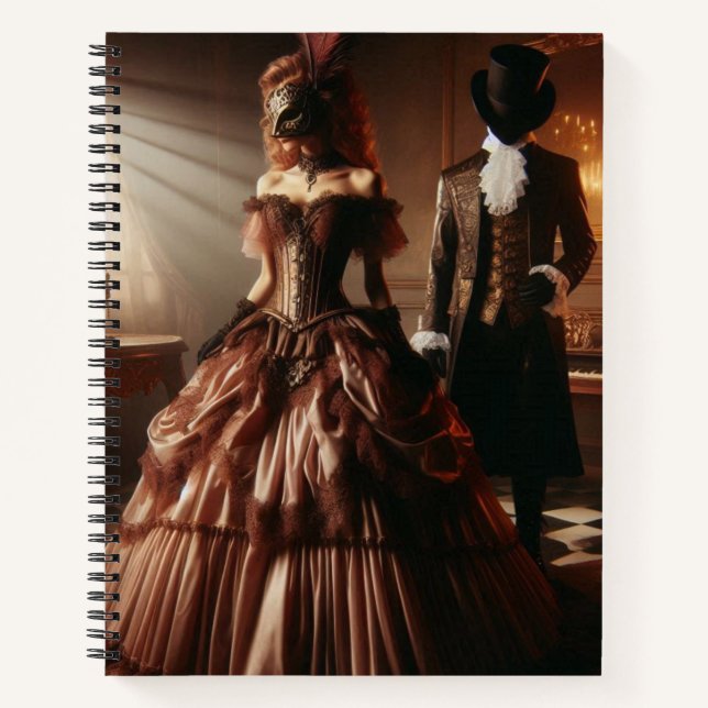 Carnet Steampunk Fantastique Mascarade Victorienne  (Devant)