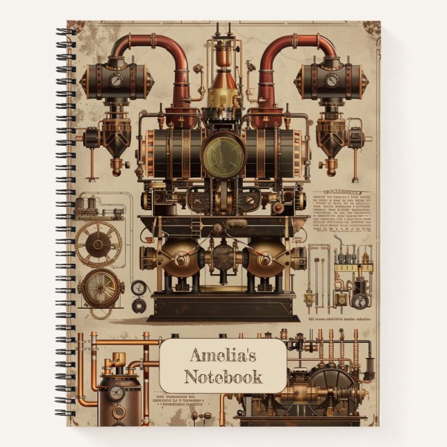 Carnet Steampunk Retro (Devant)