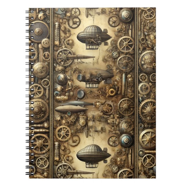 Carnet Steampunk Rétro-Futuriste  (Devant)