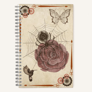 Carnet Steampunk Spider Net