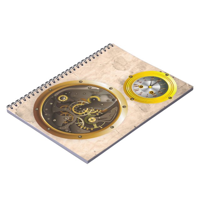 Carnet Steampunk Uhr (Côté gauche)
