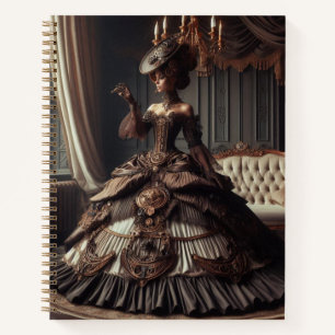 Carnet Steampunk Vintage Victorian Lady