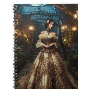 Carnet Steampunk Vintage Victorian Lady