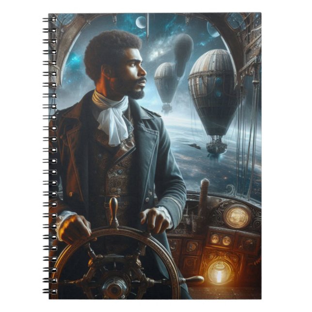 Carnet Steampunk Vintage Victorian Space (Devant)