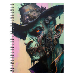 Carnet Steampunk Zombie Cowboy