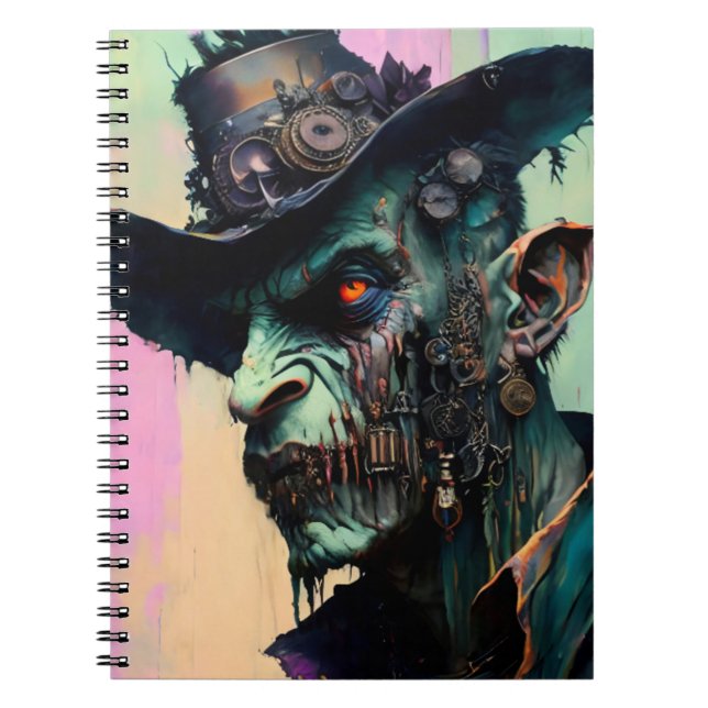 Carnet Steampunk Zombie Cowboy (Devant)