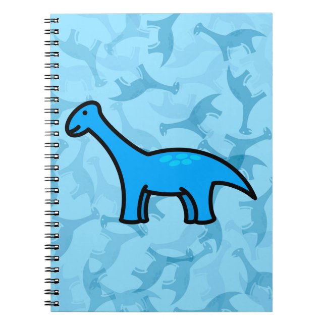 Carnet Stégosaure bleu  (Devant)